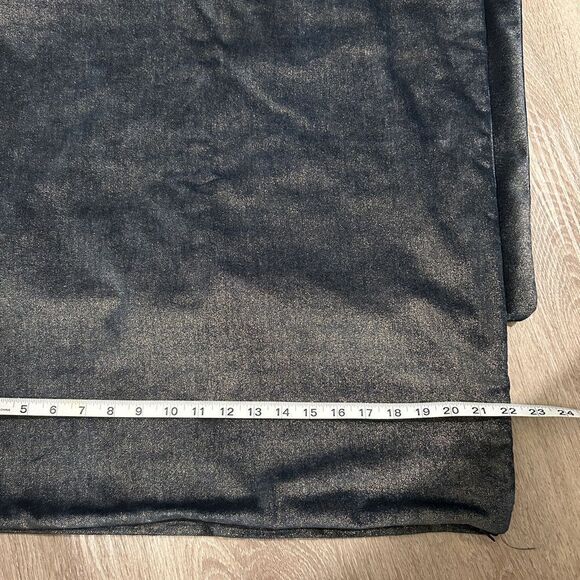 Blue Gold Pillow Shams Zipper 22” Set of 2 - Picture 3 of 5